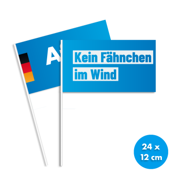 Papierfähnchen AfD