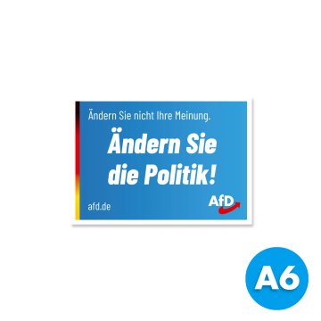 Aufkleber "Ändern Sie die Politik!"