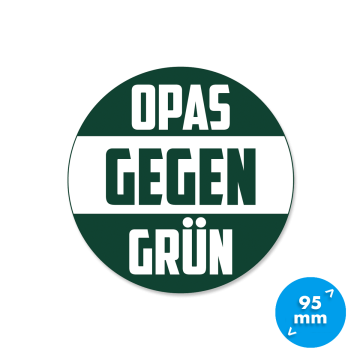 Aufkleber "Opas gegen Grün"