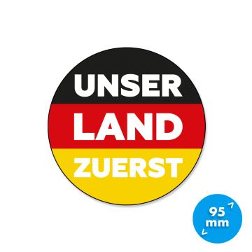 Aufkleber "Unser Land zuerst"