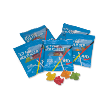 Fruchtgummi-Flugzeuge "Zeit für den Flieger"