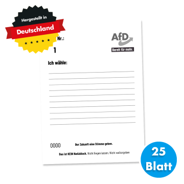 Stimmblöcke - 50er-Paket