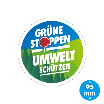 Aufkleber "Grüne stoppen"
