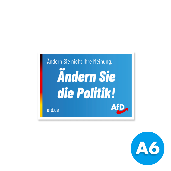 Aufkleber\u0020\u0022\u00C4ndern\u0020Sie\u0020die\u0020Politik\u0021\u0022
